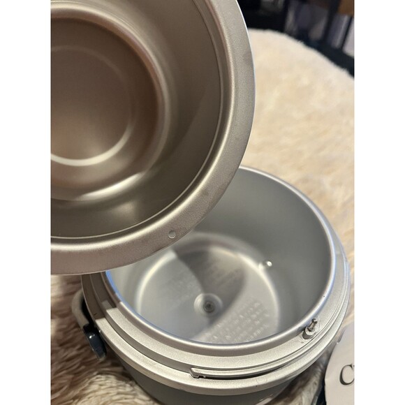 Crock Pot Lunch Warmer Container With Lid New Gray Great For College And School - Picture 4 of 5